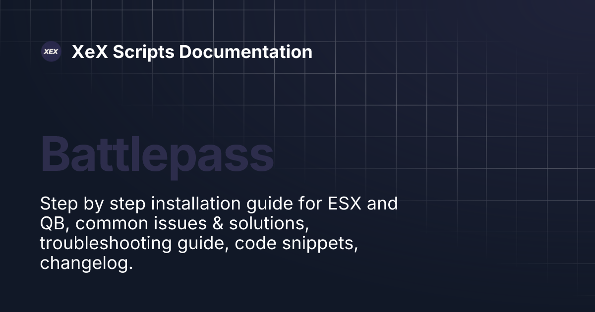 ⚔️ [ESX][QB] XeX Battlepass + VIP management menu with exports thumbnail 7